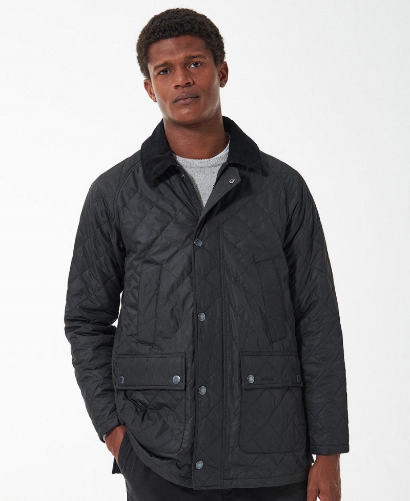 Vestes Barbour Ashby Polarquilt Homme Noir | France_BAR31720