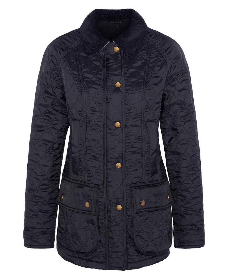 Vestes Barbour Beadnell Polarquilt Femme Noir | France_BAR80008