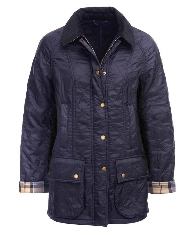 Vestes Barbour Beadnell Polarquilt Femme Bleu Marine | France_BAR55858