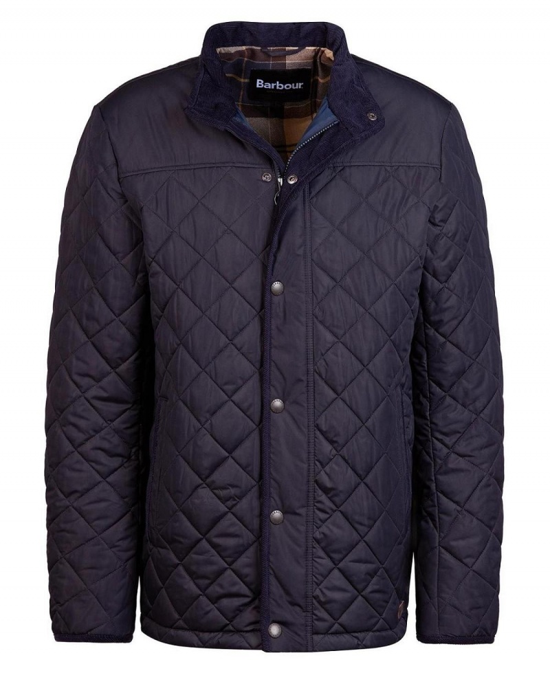 Vestes Barbour Brendon Matelassé Homme Noir | France_BAR12029