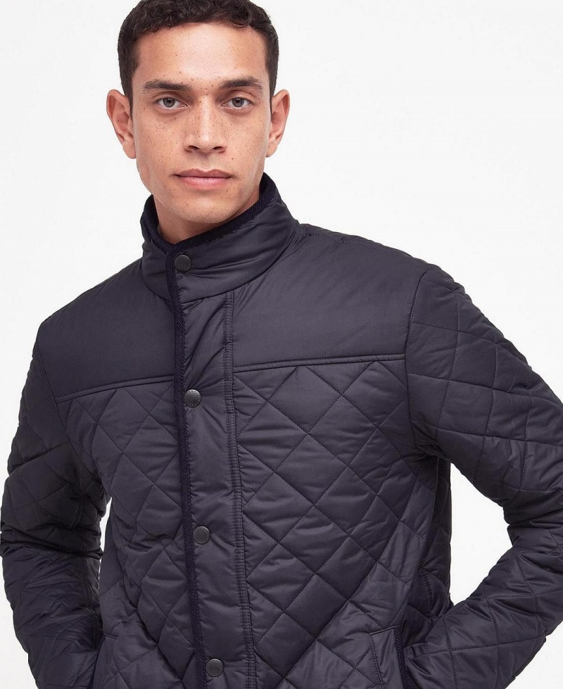 Vestes Barbour Brendon Matelassé Homme Noir | France_BAR12029