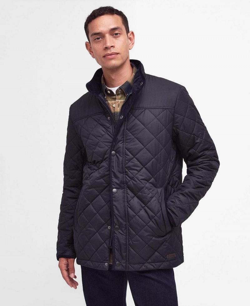 Vestes Barbour Brendon Matelassé Homme Noir | France_BAR12029