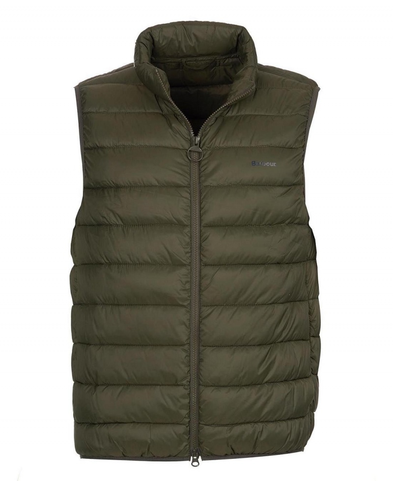 Vestes Barbour Bretby Gilet Homme Vert Olive | France_BAR20192