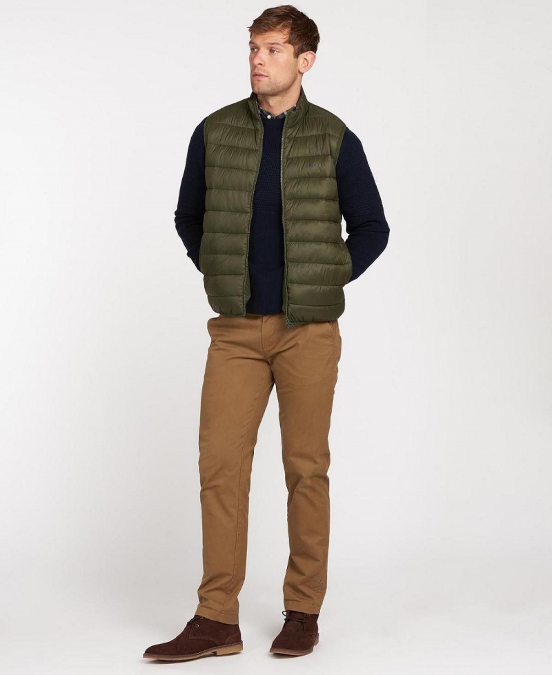 Vestes Barbour Bretby Gilet Homme Vert Olive | France_BAR20192