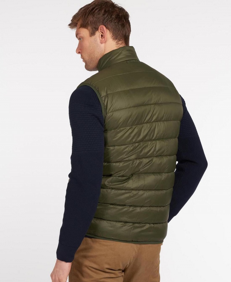 Vestes Barbour Bretby Gilet Homme Vert Olive | France_BAR20192