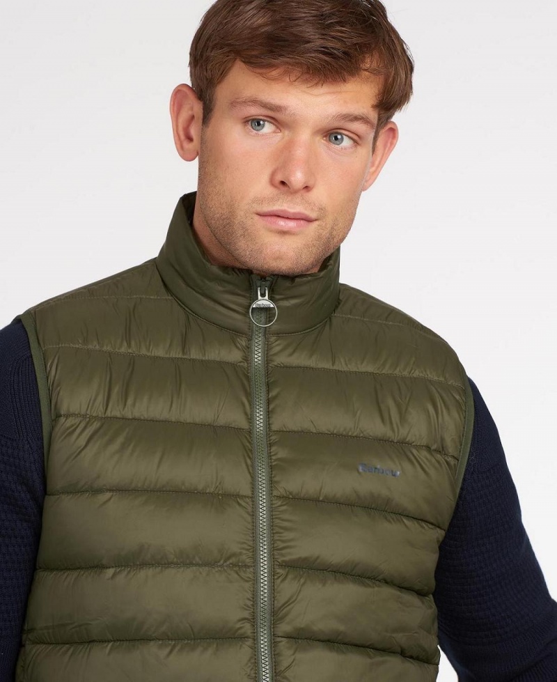 Vestes Barbour Bretby Gilet Homme Vert Olive | France_BAR20192