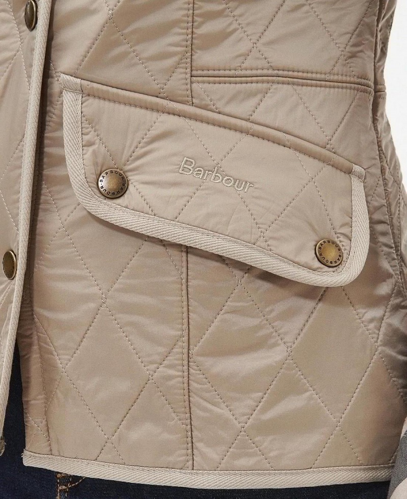 Vestes Barbour Cavalry Gilet Femme Beige | France_BAR12971