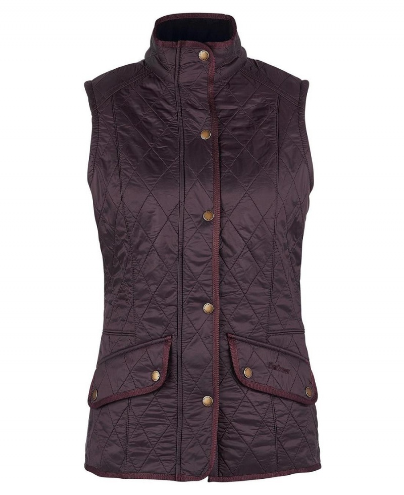 Vestes Barbour Cavalry Gilet Femme Violette | France_BAR38858