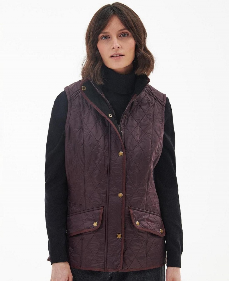 Vestes Barbour Cavalry Gilet Femme Violette | France_BAR38858