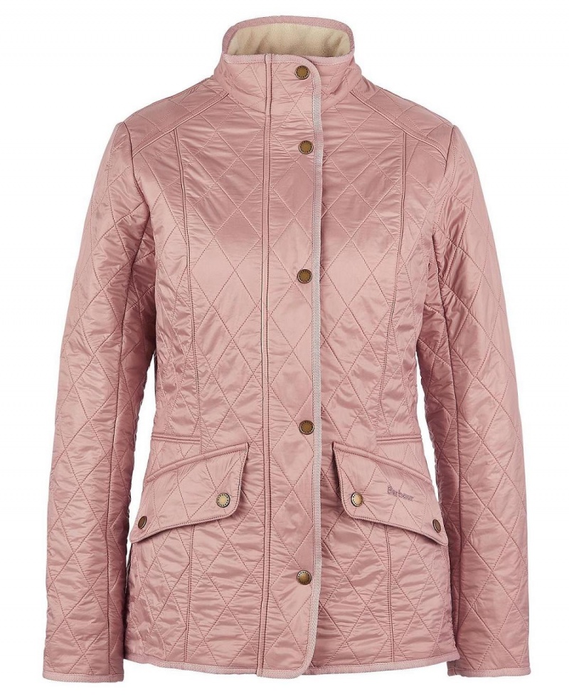 Vestes Barbour Cavalry Polarquilt Matelassé Femme Rose | France_BAR88285