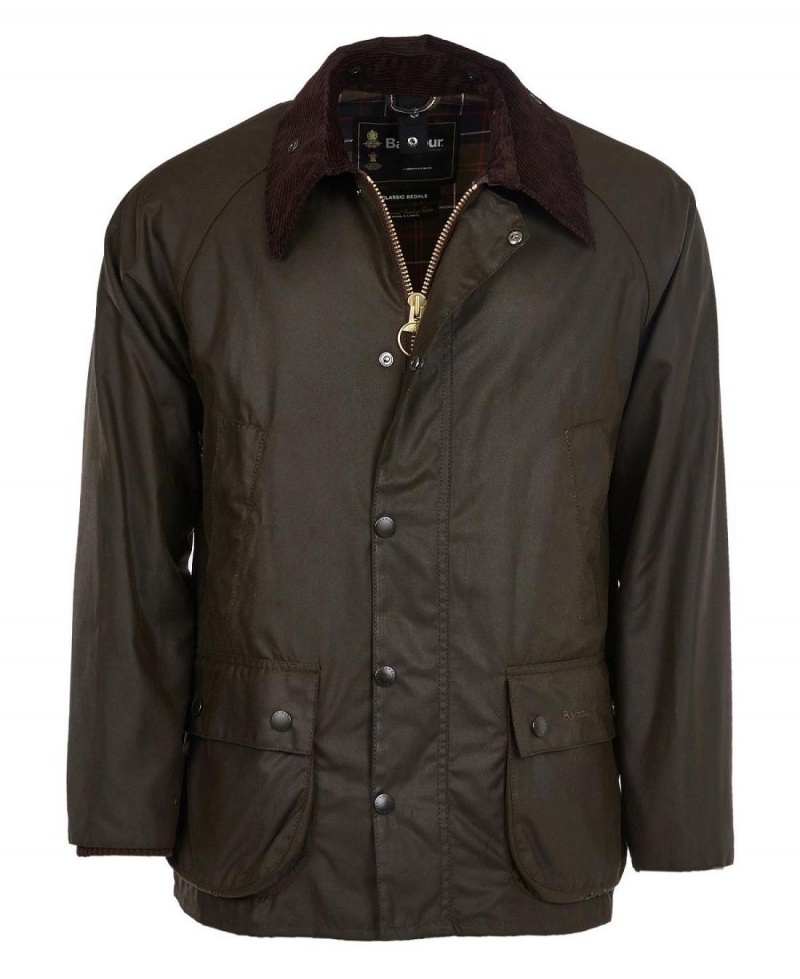 Vestes Barbour Classiche Bedale® Wax Homme Vert Olive | France_BAR48327