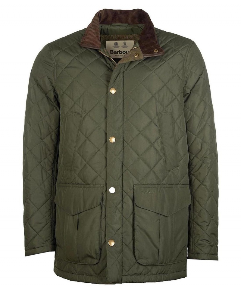 Vestes Barbour Devon Matelassé Homme Vert | France_BAR57038