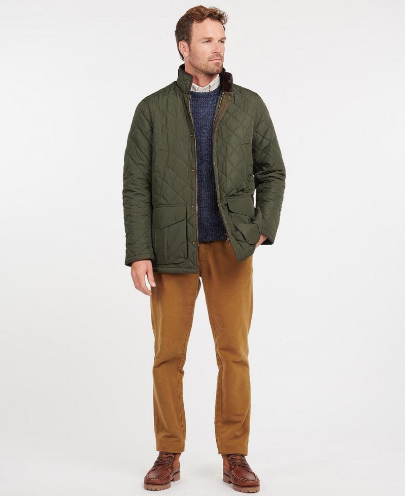 Vestes Barbour Devon Matelassé Homme Vert | France_BAR57038