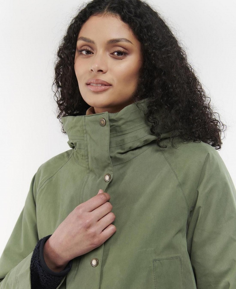 Vestes Barbour D'hiver Beadnell Imperméables Femme Vert | France_BAR28502