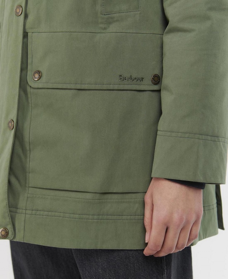 Vestes Barbour D'hiver Beadnell Imperméables Femme Vert | France_BAR28502