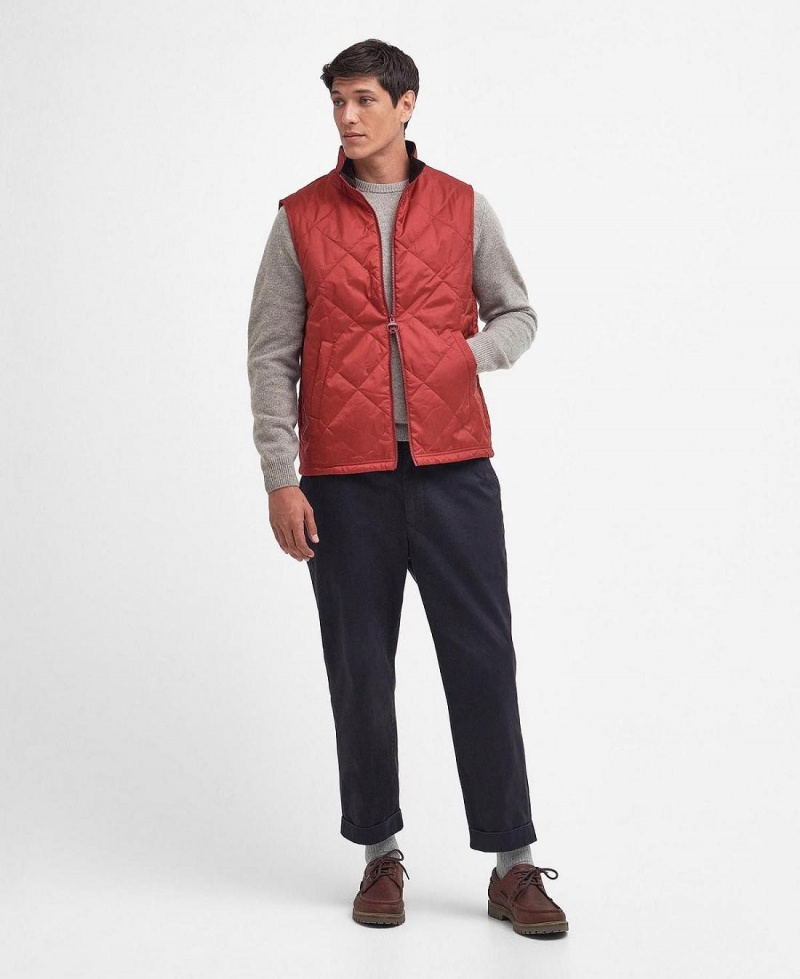 Vestes Barbour Finn Gilet Homme Rouge | France_BAR74678