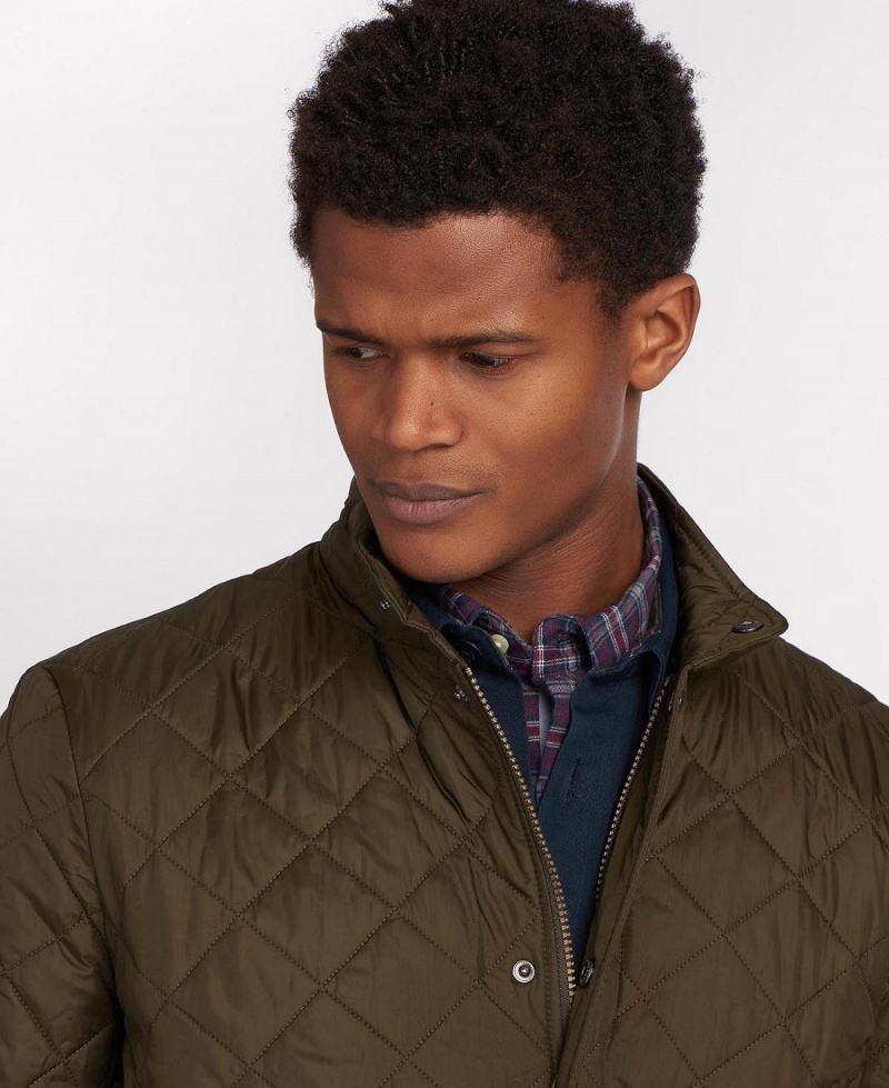 Vestes Barbour Flyweight Chelsea Matelassé Homme Vert Olive | France_BAR21991