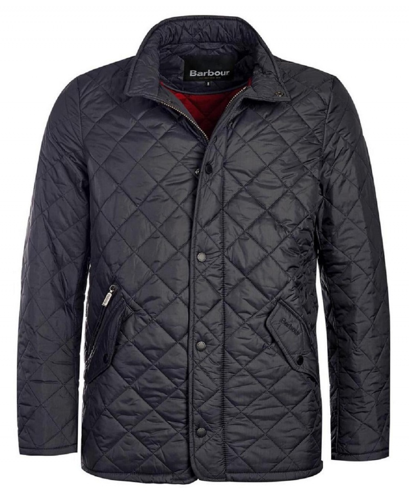 Vestes Barbour Flyweight Chelsea Matelassé Homme Noir | France_BAR95966