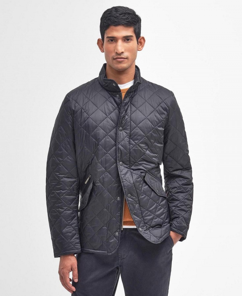 Vestes Barbour Flyweight Chelsea Matelassé Homme Noir | France_BAR95966