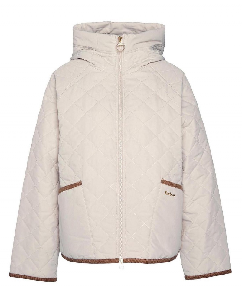 Vestes Barbour Glamis Matelassé Femme Blanche | France_BAR35821