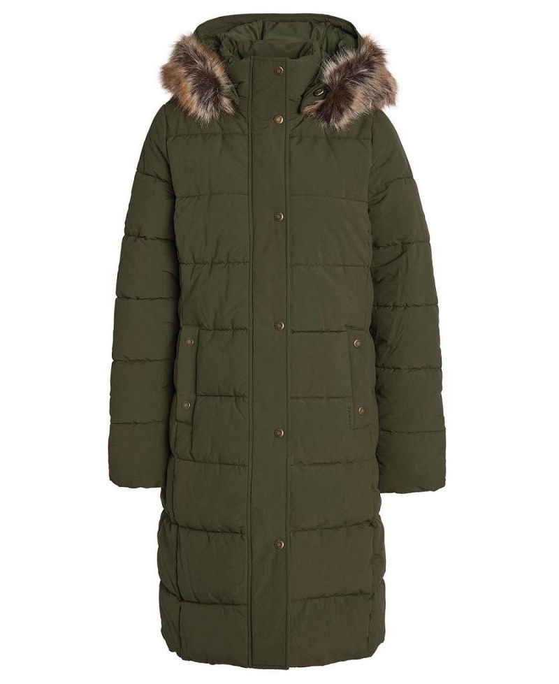 Vestes Barbour Grayling Matelassé Femme Vert | France_BAR70051