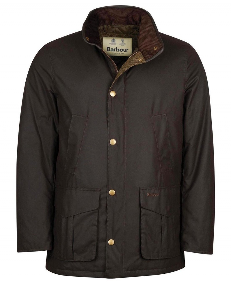 Vestes Barbour Hereford Wax Homme Marron | France_BAR47914