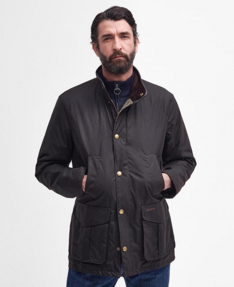 Vestes Barbour Hereford Wax Homme Marron | France_BAR47914