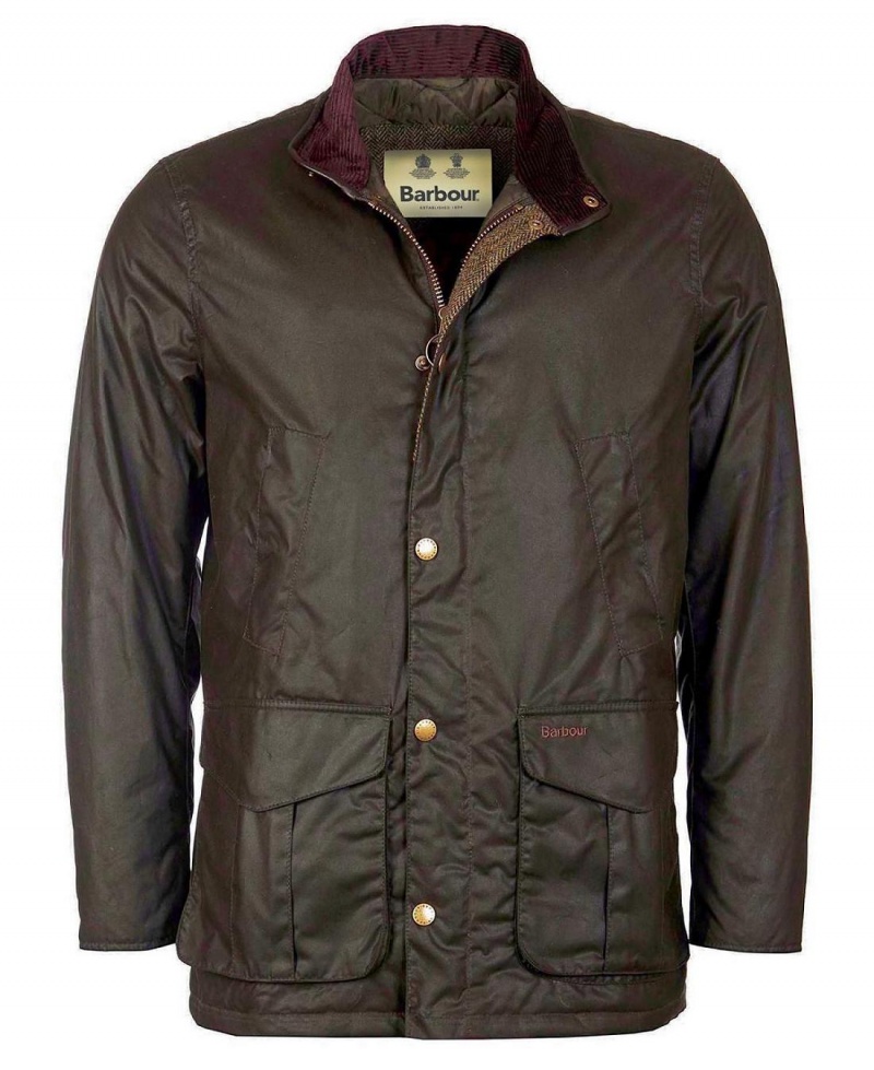 Vestes Barbour Hereford Wax Homme Vert | France_BAR56403