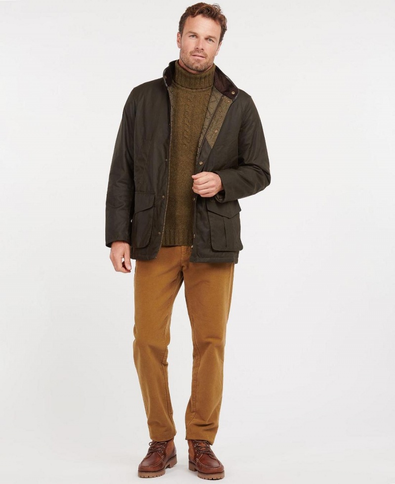 Vestes Barbour Hereford Wax Homme Vert | France_BAR56403