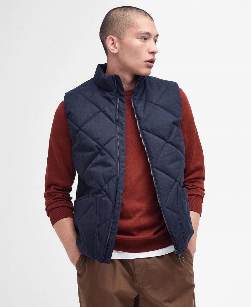 Vestes Barbour Lindale Gilet Homme Bleu Marine | France_BAR57463