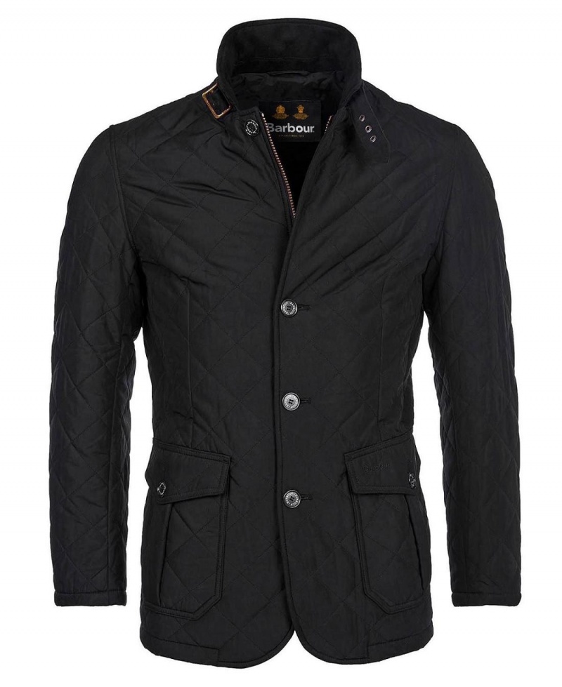 Vestes Barbour Lutz Matelassé Homme Noir | France_BAR96099