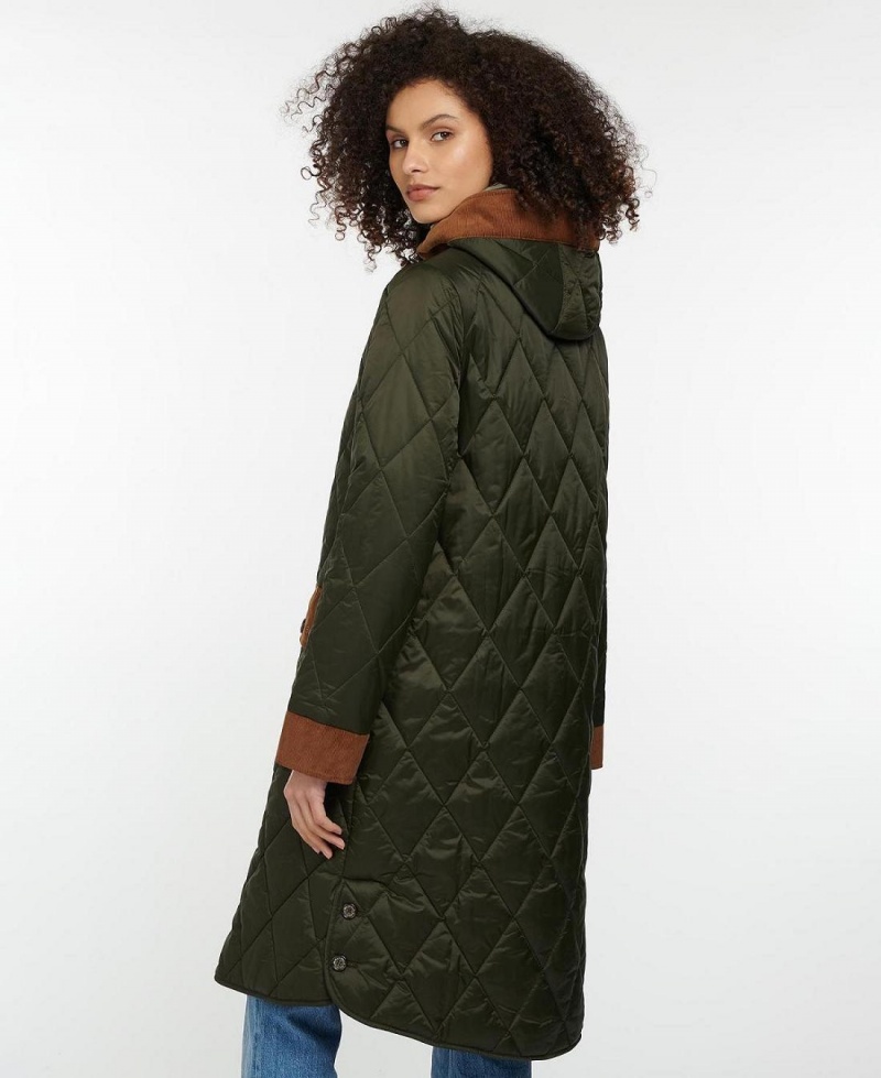 Vestes Barbour Mickley Matelassé Femme Vert | France_BAR85110