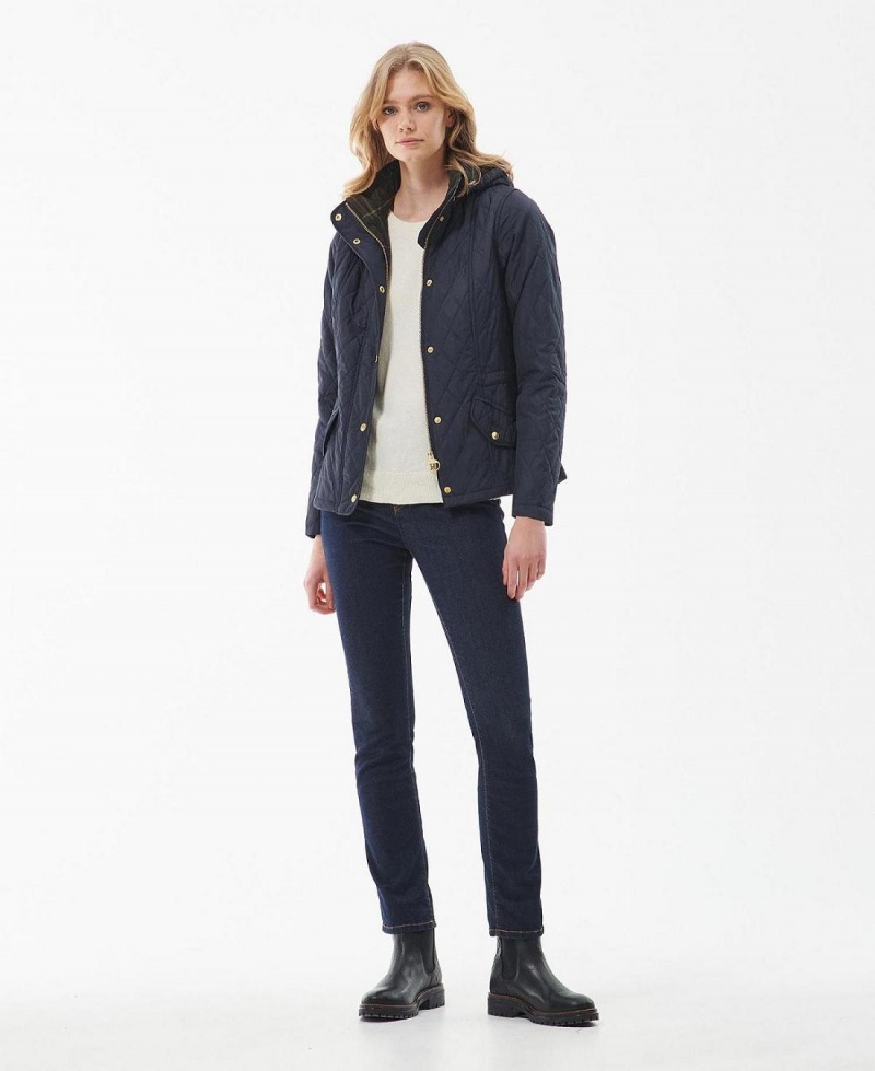 Vestes Barbour Millfire Matelassé Femme Bleu Marine | France_BAR70488