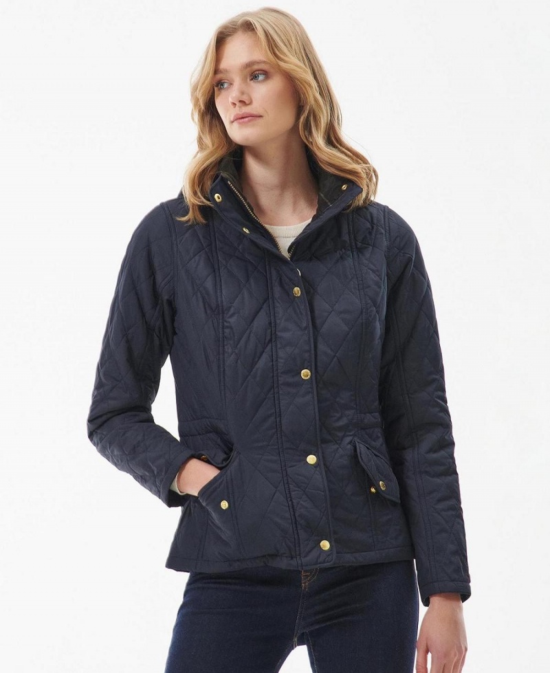 Vestes Barbour Millfire Matelassé Femme Bleu Marine | France_BAR70488