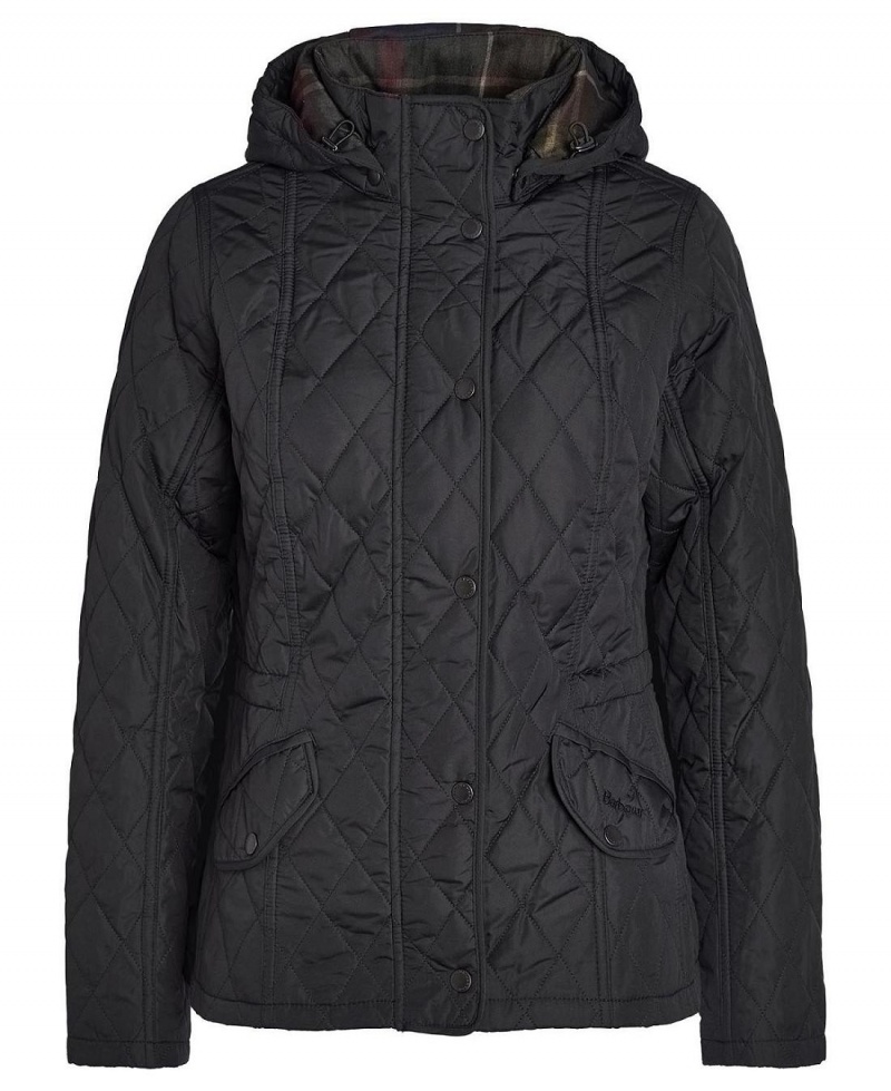 Vestes Barbour Millfire Matelassé Femme Noir | France_BAR42567