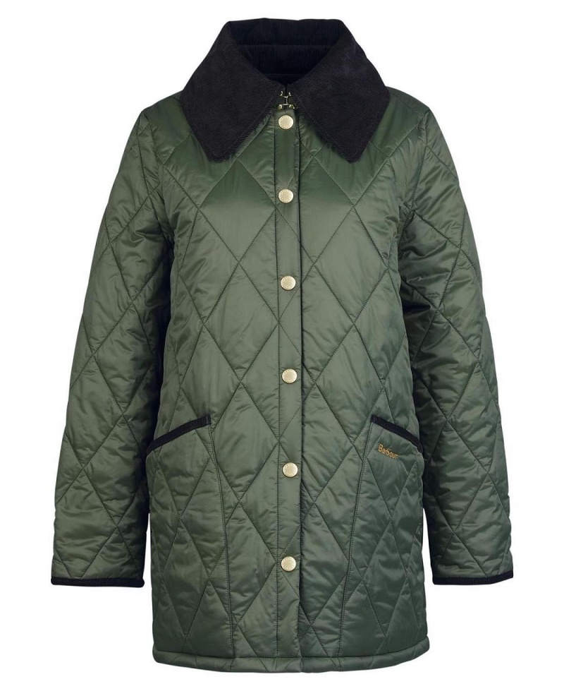 Vestes Barbour Modern Liddesdale Matelassé Femme Vert | France_BAR84167