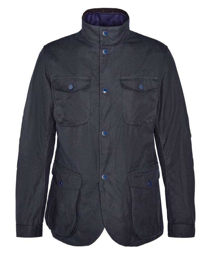 Vestes Barbour Ogston Wax Homme Bleu Marine | France_BAR32038