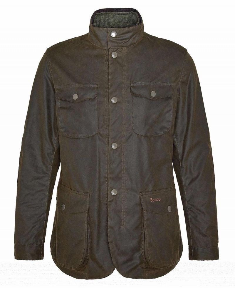 Vestes Barbour Ogston Wax Homme Vert Olive | France_BAR81348