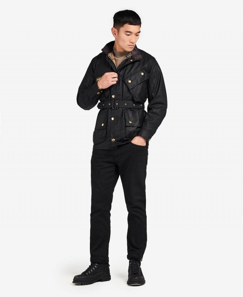 Vestes Barbour Original Waxed Homme Noir | France_BAR77236