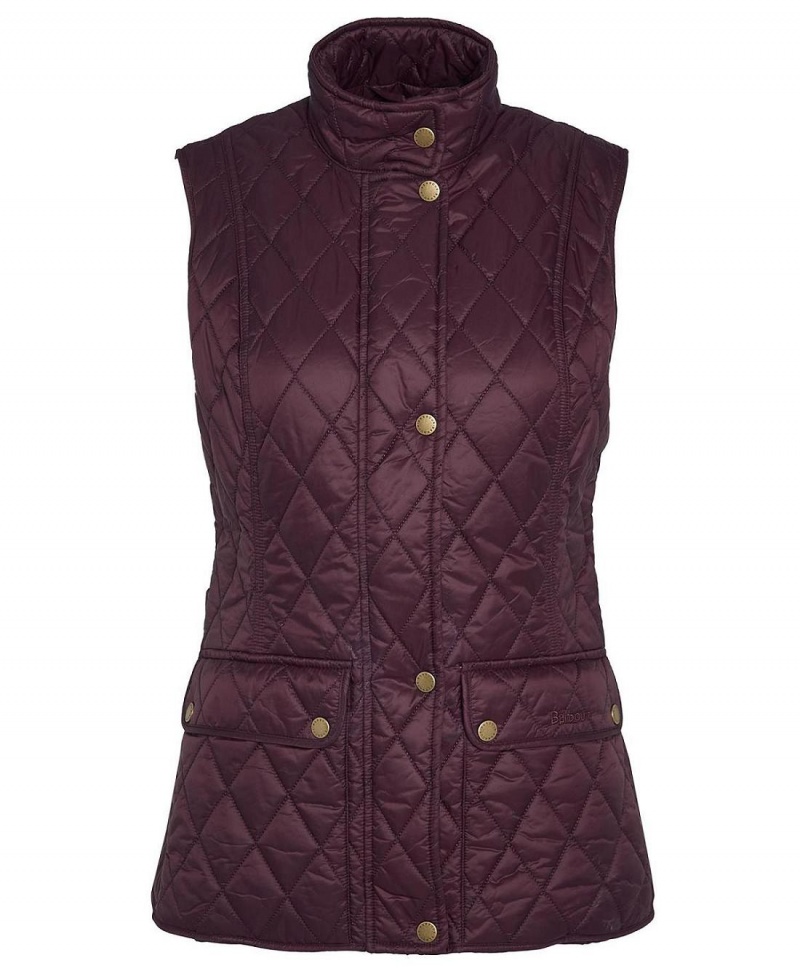 Vestes Barbour Otterburn Gilet Femme Rouge | France_BAR55344