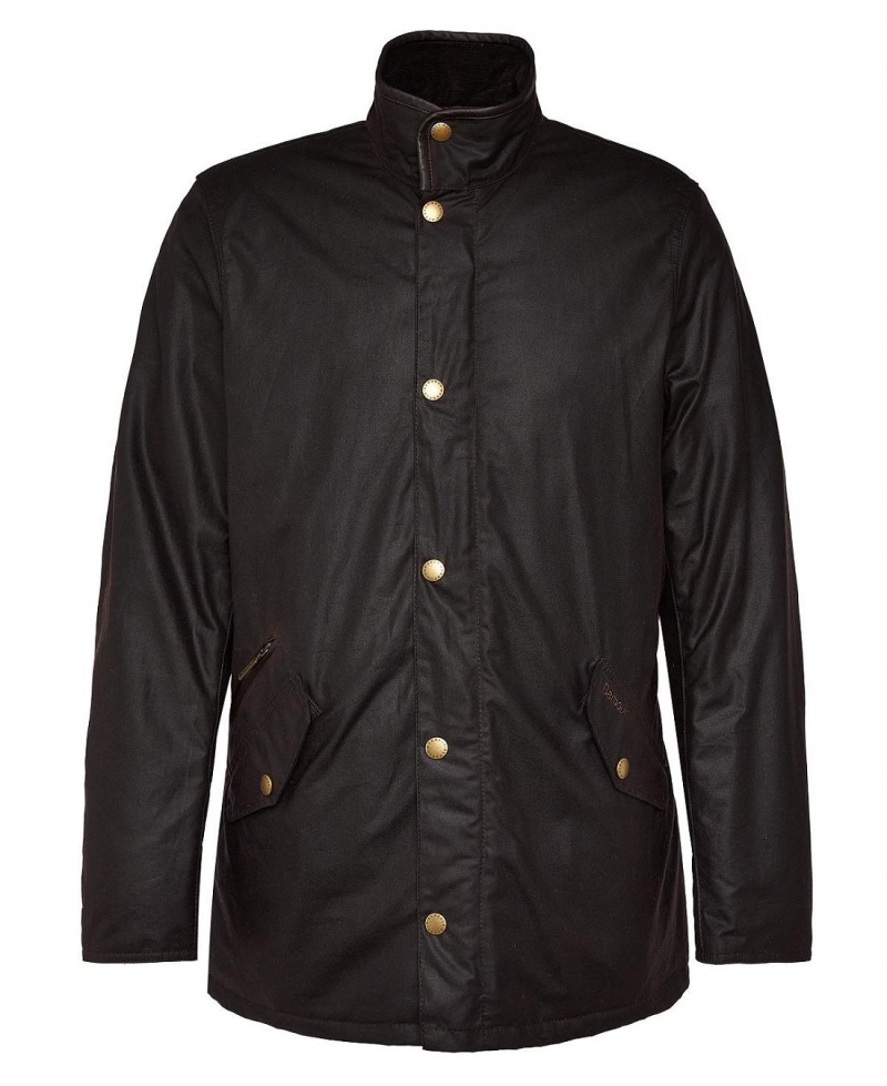 Vestes Barbour Prestbury Wax Homme Noir | France_BAR11142