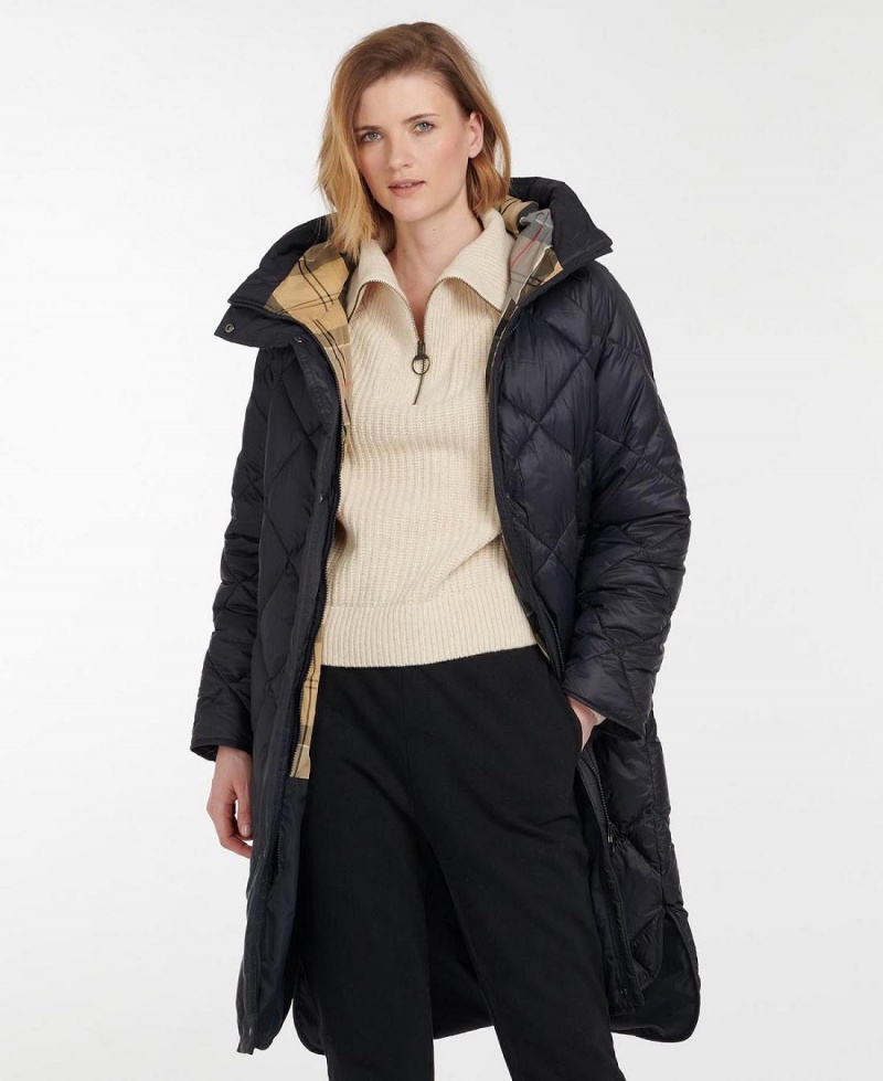 Vestes Barbour Sandyford Matelassé Femme Bleu Marine | France_BAR13495