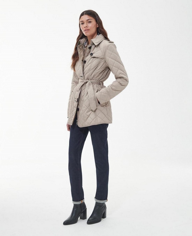 Vestes Barbour Tummel Matelassé Femme Beige | France_BAR49152