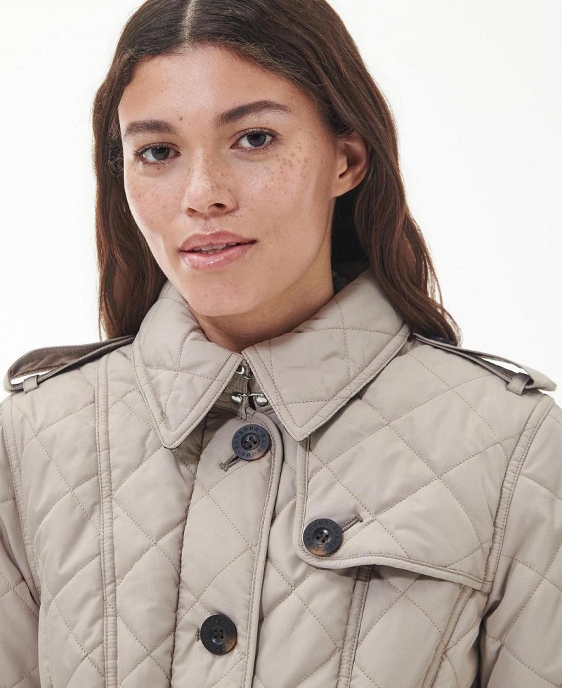 Vestes Barbour Tummel Matelassé Femme Beige | France_BAR49152