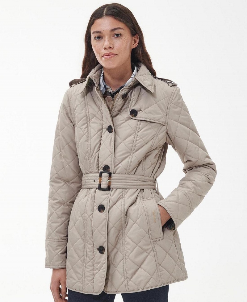 Vestes Barbour Tummel Matelassé Femme Beige | France_BAR49152