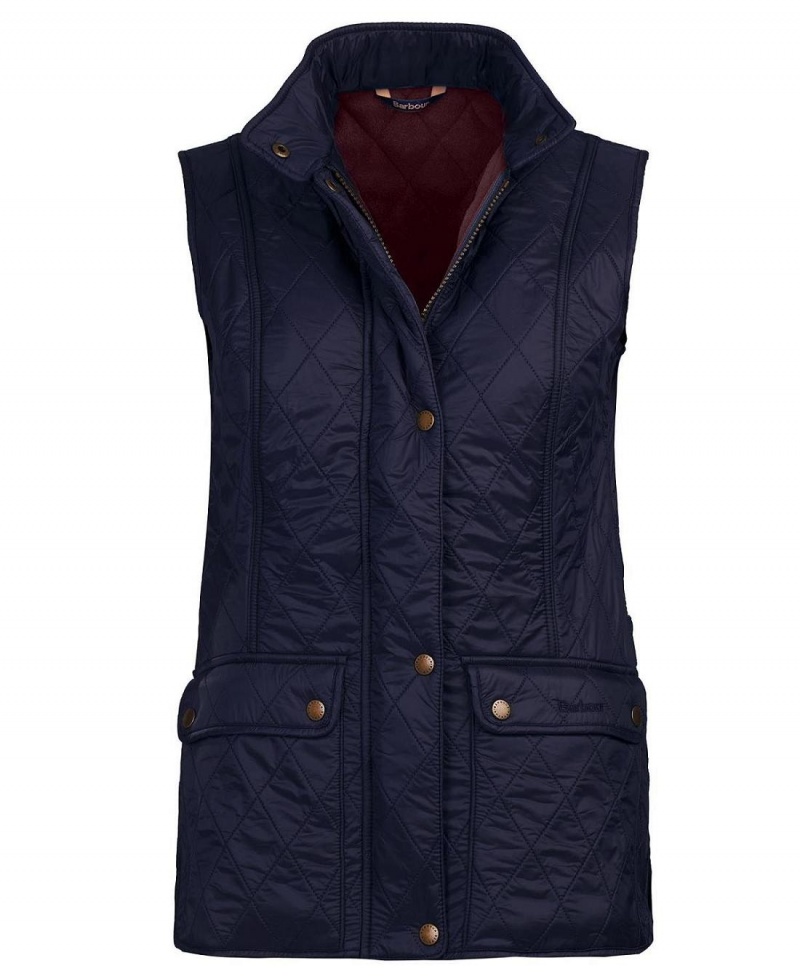 Vestes Barbour Wray Gilet Femme Bleu | France_BAR82593