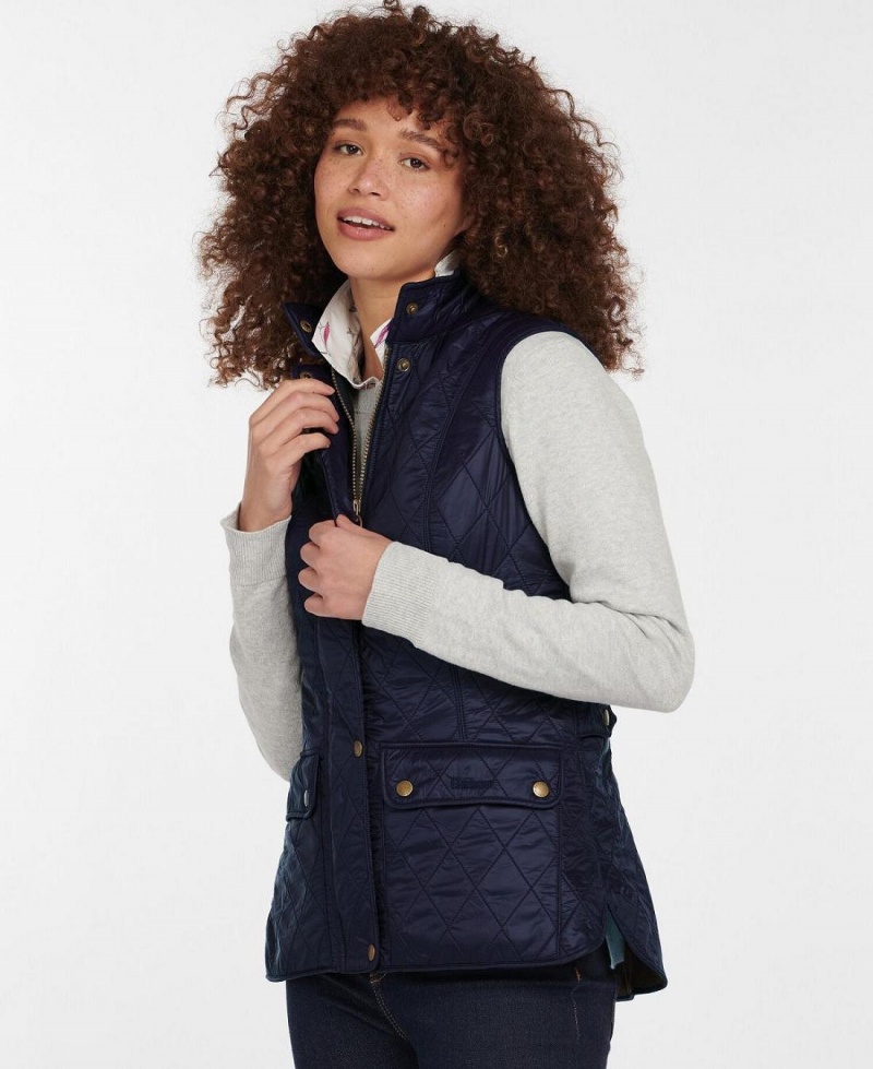 Vestes Barbour Wray Gilet Femme Bleu | France_BAR82593