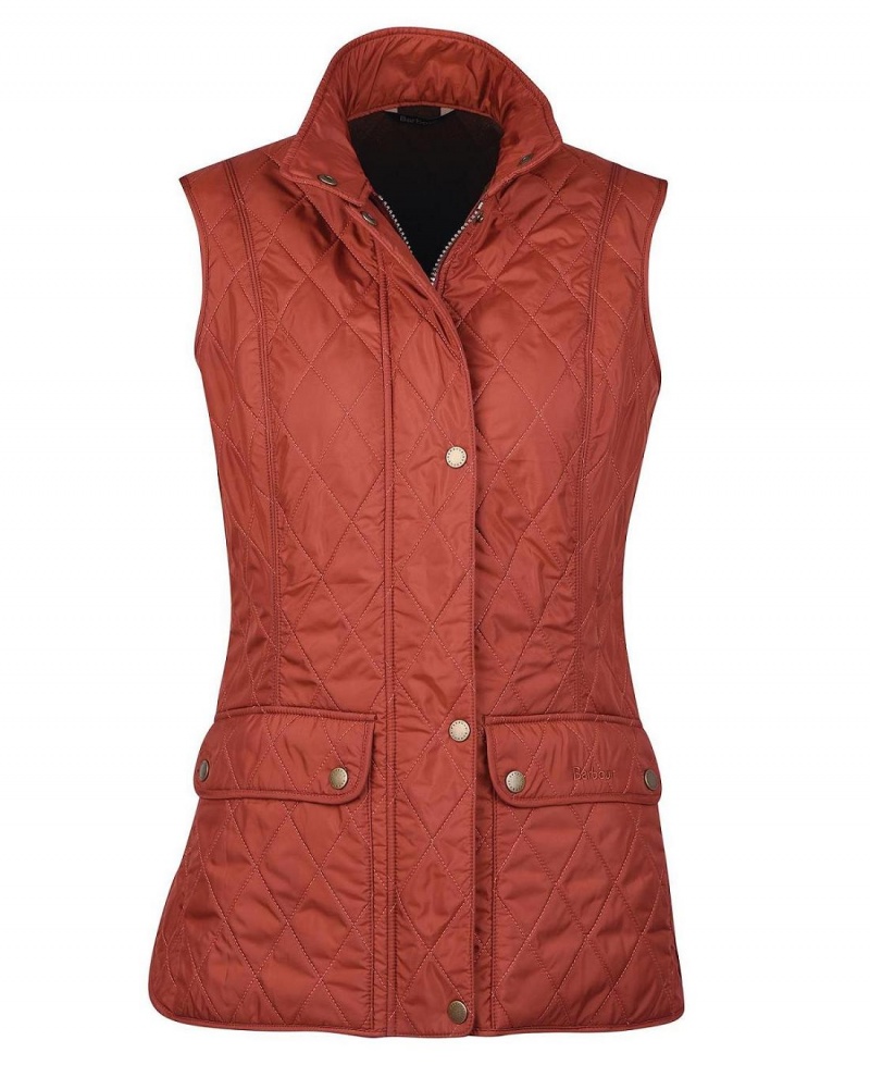 Vestes Barbour Wray Gilet Femme Orange | France_BAR45900