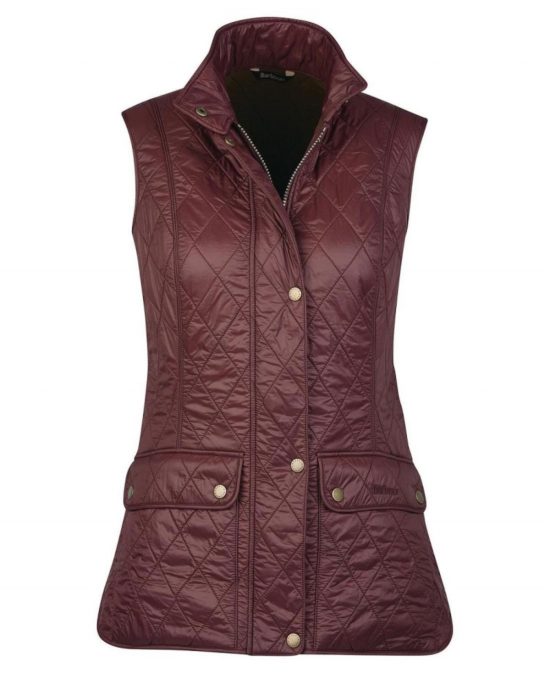 Vestes Barbour Wray Gilet Femme Rouge | France_BAR66827