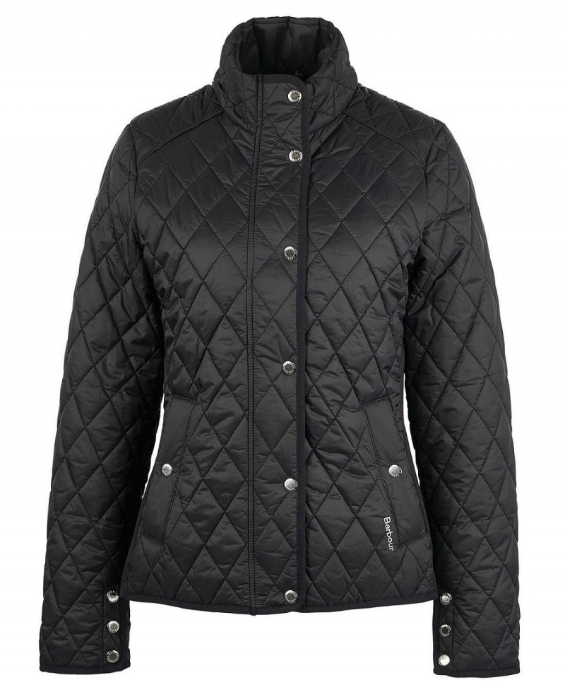 Vestes Barbour Yarrow Matelassé Femme Noir | France_BAR84838